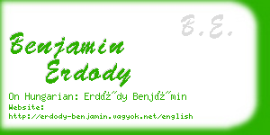 benjamin erdody business card